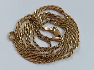 lot 64 image: 14K Italian Gold Chain Necklace Stunning Jewelry Piece - 5.2 Grams
