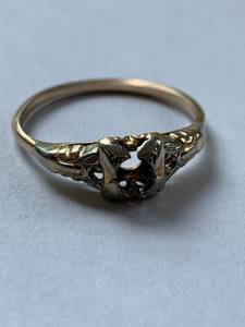 lot 78 image: Antique Multitone Ring Setting 10k & 14k White Gold