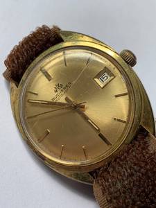 lot 83 image: Vintage Bucherer Automatic Gold Toned Watch - Ticking, No Guarantee to Keep Time