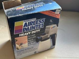 lot 101 image: Power-Flo Airless Painter Heavy Duty Complete 10 Piece Kit