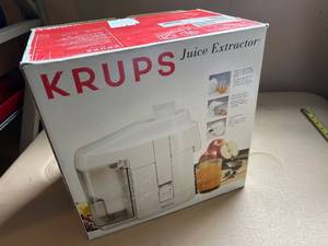 lot 111 image: KRUPS Juice Extractor Model #267 Sealed in Original Box