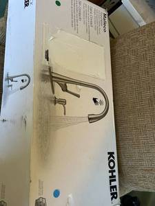 lot 162 image: Kohler Malleco Touchless Pull-Down Kitchen Faucet in Vibrant Stainless