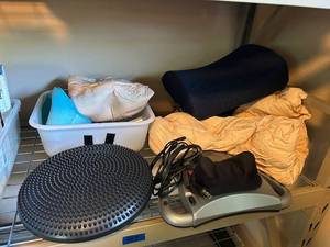 lot 187 image: NordicTrack Exercise Balance Accessories Set with Neck Massager