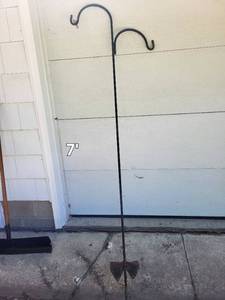 lot 22 image: Used 7 Tall Heavy Metal Shepherds Hook for Garden