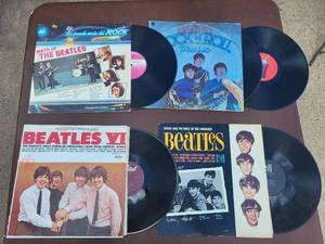 lot 71 image: Collection of 5 Vintage Beatles Vinyl Albums