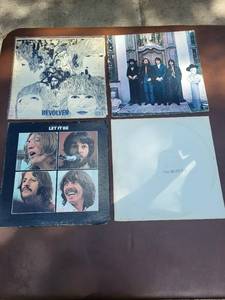 Set of 4 Beatles Vinyl Records