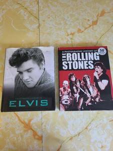lot 79 image: Elvis and Rolling Stones Photographic History Books