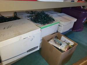 lot 88 image: Collection of Assorted Christmas String Lights in Storage Boxes