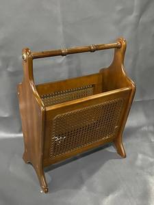 lot 56E image: Vintage Wooden Magazine Rack