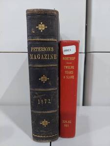 lot 88E image: Petersons Magazine 1872 & Twelve Years a Slave by Northup