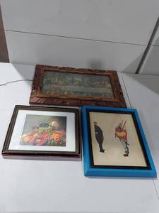 lot 95E image: Diverse Art Collection Last Supper, Still Life, Figure Prints