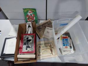 lot 104E image: Vintage Paper Ephemera Collection Brochures, Maps, Certificates & More