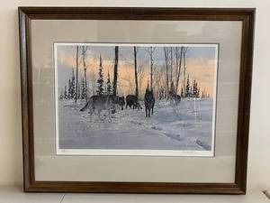 lot 3N image: John Van Zyle Encounter Framed Art