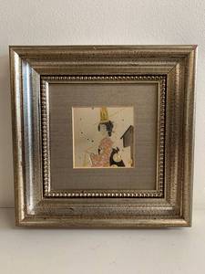 lot 10N image: Framed Chokin Artwork by Lin-Art LTD