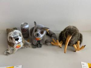 lot 20N image: Steiff Snuffy, Kiwi, and Robby Plush Set