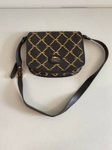 lot 36N image: Longchamp Paris Crossbody Bag - Elegant Brown Pattern