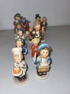lot 77 image: Collection of Hummel and Goebel Porcelain Figurines
