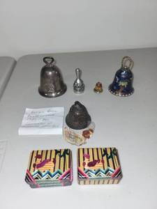 lot 47 image: Collection of Decorative Bells and Miniature Trinket Boxes