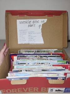 lot 58 image: Vintage Collection of State Road Maps in Box