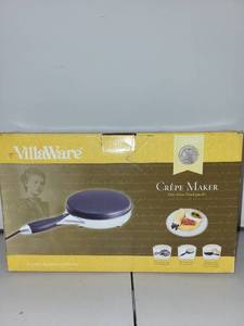 lot 62 image: VillaWare Crepe Maker with Plate and Dripping Tray
