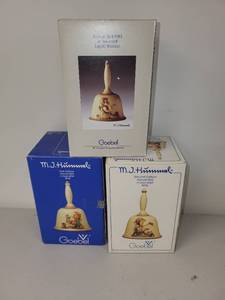 lot 71 image: Set of 3 Goebel M.I. Hummel Annual Bells with Boxes (1978, 1979, 1985)