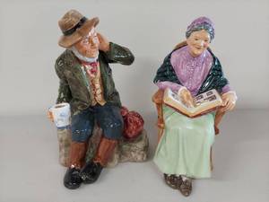 lot 9 image: Royal Doulton Figurine Set