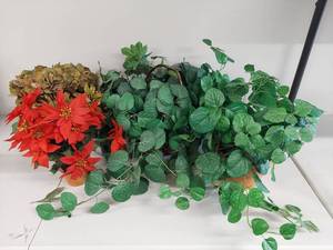 lot 137 image: Artificial Flowers and Greenery Home Decor Arrangements