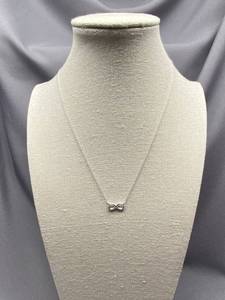 lot 5B image: Sterling Silver Infinity Necklace