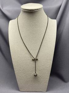 lot 19B image: Sterling Silver Necklace with Intricate Pendant