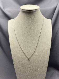 lot 34B image: Sterling Silver Necklace with Charm - 925 Marked