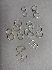 lot 40B image: Sterling Silver Hoop Earring Set - Diverse Designs