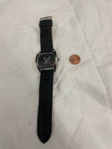 lot 46 image: Louis Vuitton Style Wristwatch with Black Strap