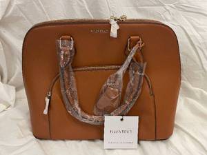lot 76 image: Ellen Tracy The Nova Dome Satchel Handbag in Tan