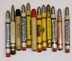 lot 41 image: Lot of Vintage Mechanical Pencils Advertising Pencils