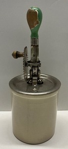 lot 78 image: Robinson Ransbottom Crock with Hand Crank Egg Beater