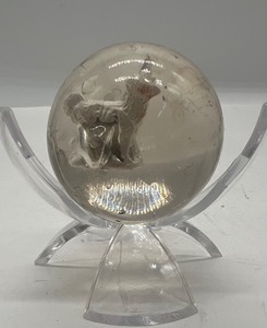 lot 165 image: Antique Sulfide Glass Shooter Marble with Sheep in the Center