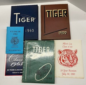 lot 137 image: Lot of 3 Vintage Albert Lea Tiger Yearbooks Albert Lea MInnesota 1950-60s
