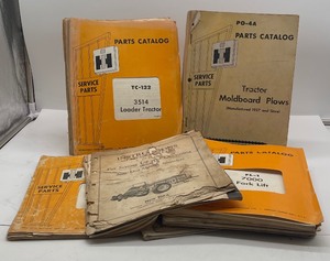 lot 35 image: Vintage LOT - Tractor Manuals, Parts Catalogs, Repair - International Harvester and New Idea