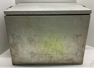 lot 14 image: Vintage Milk Cooler Aluminum Herters Inc., Hudson Bay Wilderness Thermo-Chest