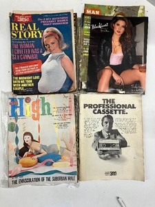 lot 24 image: Thirteen Piece 13 PC LOT of Magazines - Penthouse and The Man, New High
