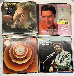 lot 56 image: LOT of Forty Albums - Elvis, Kenny Chesney, Branigan, Merle Haggard, Charlie Pride and More