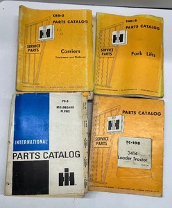 lot 72 image: Vintage International Harvester Service Parts Manuals