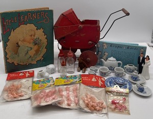 lot 101 image: Vintage Baby Items Childrens Toys Novelty Items Hong Kong