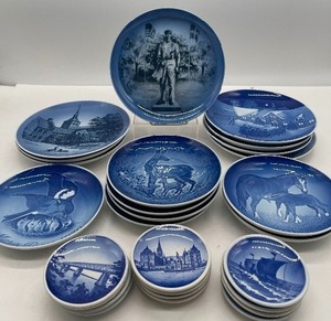 lot 108 image: Bing and Grondahl Collectible Porcelain Plates Albert Lea New Denmark Souvenir Plate Copenhagen Porcelain