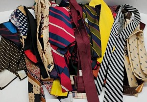 lot 121 image: HUGE Lot of Vintage Ties for RepurposingCrafting