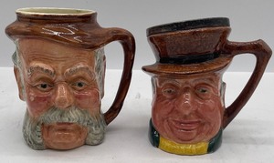 lot 133 image: Large Lancaster Sir John Falstaff Mug and Tony Weller Mug