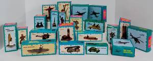 lot 166 image: Vintage Die Cast Metal Miniatures Pencil Sharpeners 21PC Lot