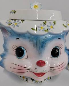 Miss Priss Lefton Cookie Jar Kitty Cookie Jar Kitschy Kitchen
