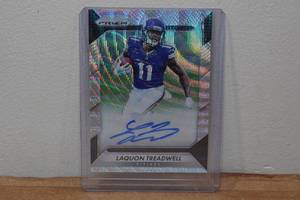lot 69 image: 2016 Panini Prizm Laquon Treadwell Autograph Rookie Football Card