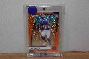 lot 84 image: 2024 Panini Prizm Malik Nabers Orange Circles Rookie Football Card